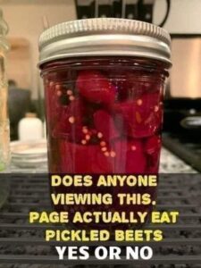 Pickled fresh small beets