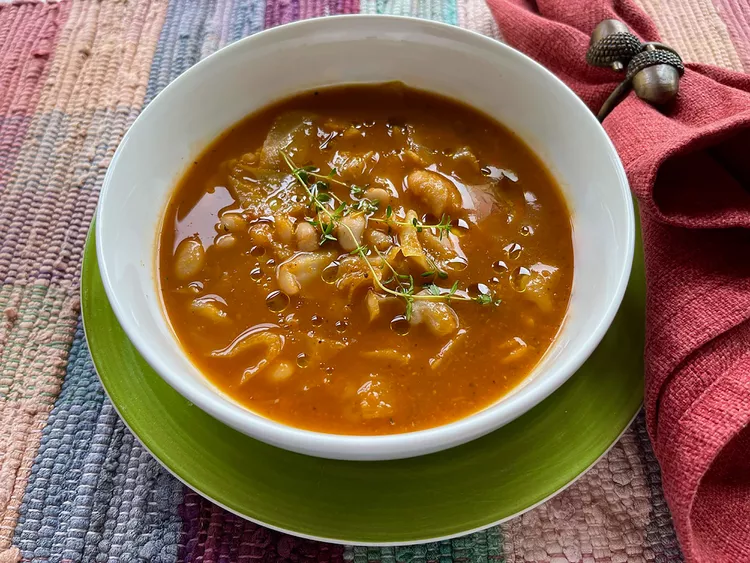 Cabbage and Bean Soup Recipe