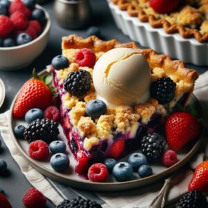 Crumble and Berries Cake: A Tempting Delight