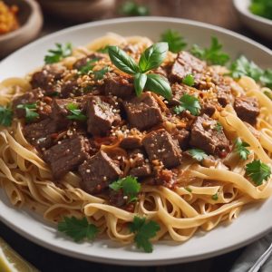 Asian Beef Pasta Stir-Fry