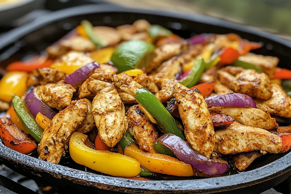 Crafted with fresh lime juice, minced garlic, chili powder, cumin, smoked paprika, and a drizzle of olive oil, this chicken fajita marinade brings together a harmonious blend of zesty citrus, earthy spices, and aromatic seasonings. These simple yet flavorful ingredients work together to enhance the natural taste of the chicken while adding a delightful Tex-Mex twist.