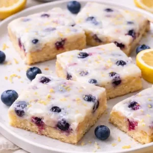 Bright and Zesty Blueberry Lemon Bars