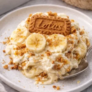 The ultimate banana and biscoff pudding: a modern take on a classic