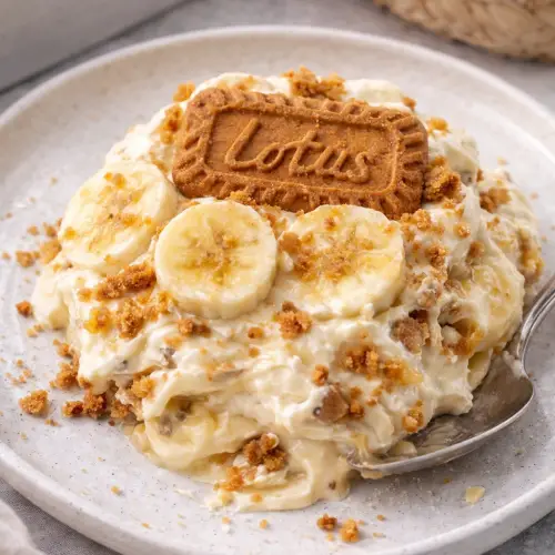 The ultimate banana and biscoff pudding: a modern take on a classic